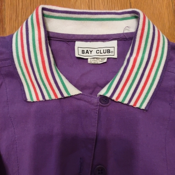 Vintage 80's Saved by the Bell Style Blouse Ladies Size Small Made in USA - Picture 4 of 4